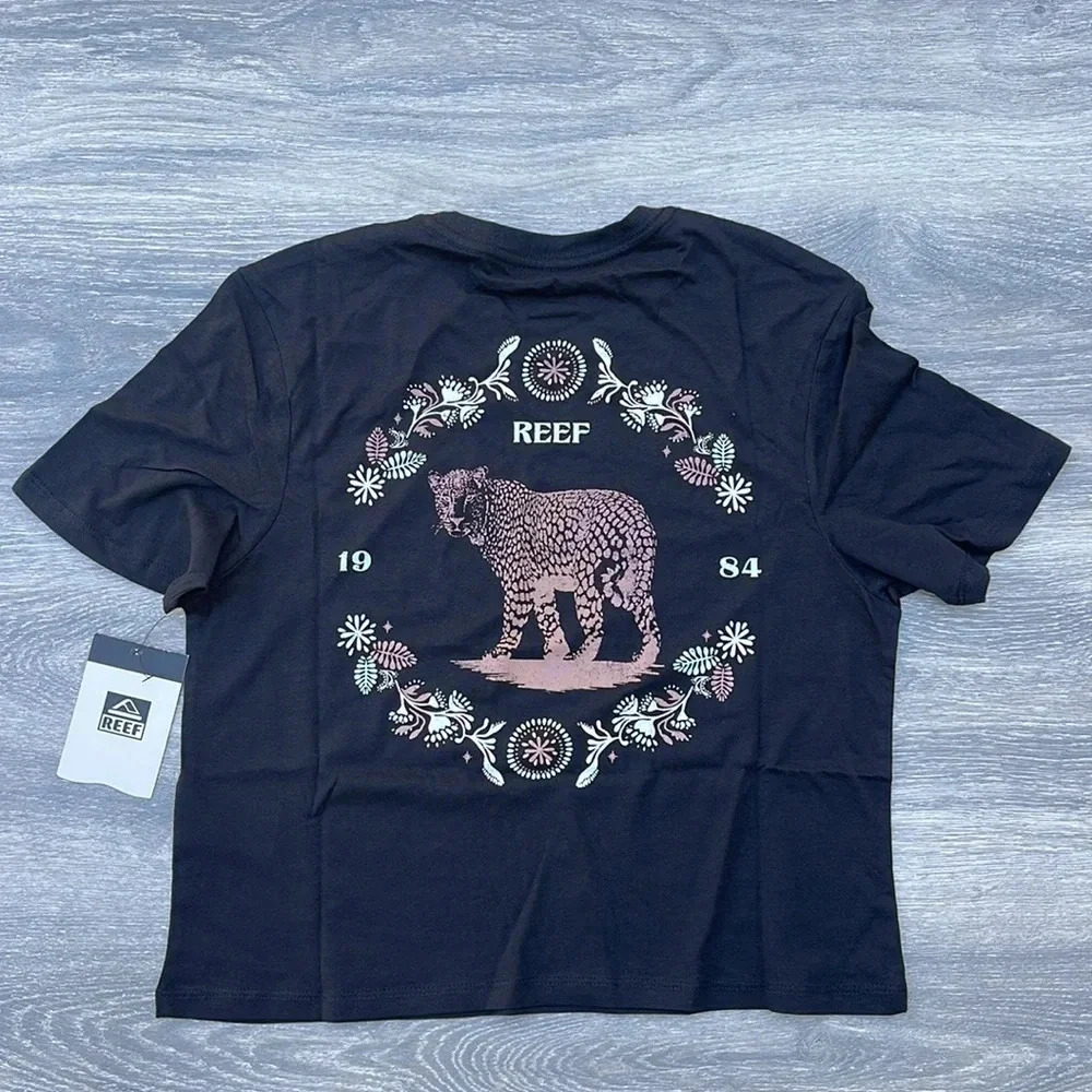 Reef Kai Cropped Tee, black - Picture 6 of 8